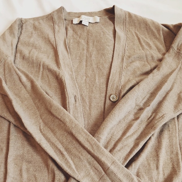 Loft dark beige cardigan - Picture 3 of 4